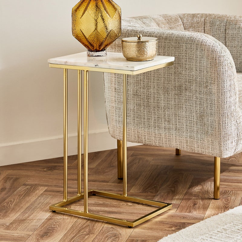 Home Box Cavon Versa Marble Top C Table - Image 1